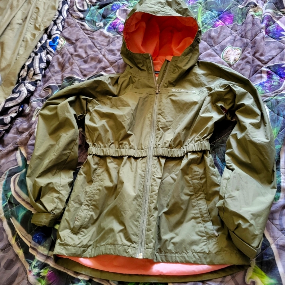 Girls Columbia rain jacket